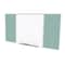 Ghent Combo Whiteboard/Bulletin, Mag Por/Vnyl, Styl D, 4 ft H x 10 ft W, Stone SPC410D-V-199 - alternate 1